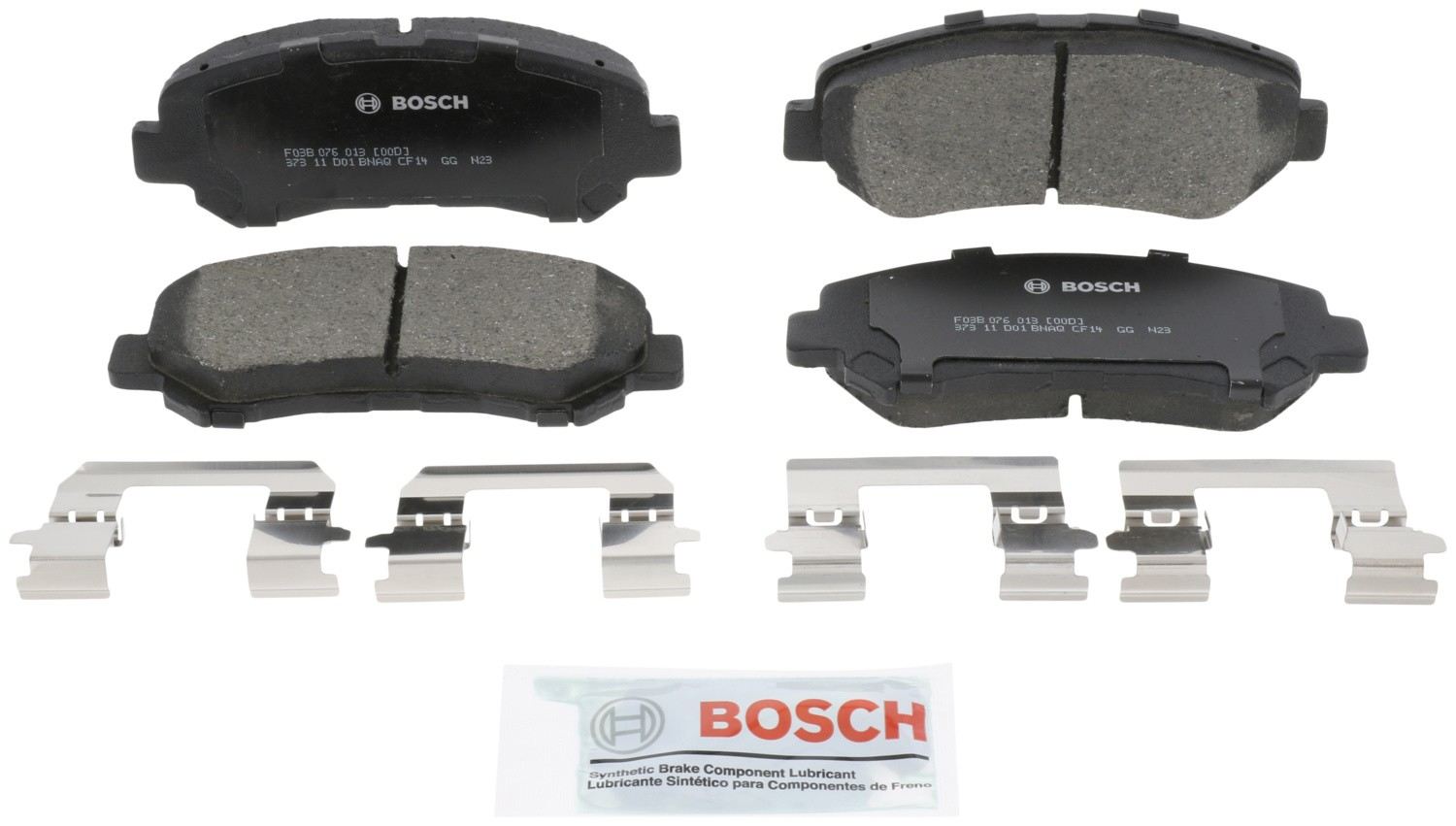 Front View of Front Disc Brake Pad Set BOSCH BC1338