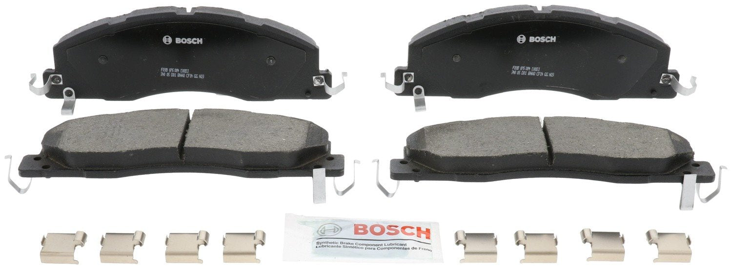 Front View of Front Disc Brake Pad Set BOSCH BC1399