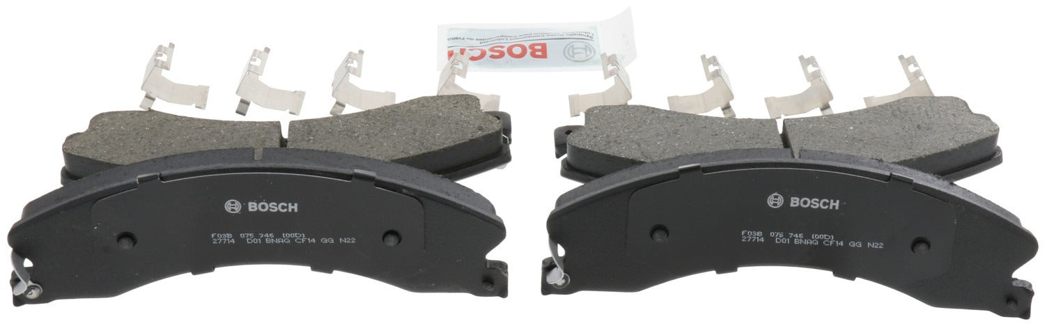 Back View of Rear Disc Brake Pad Set BOSCH BC1411