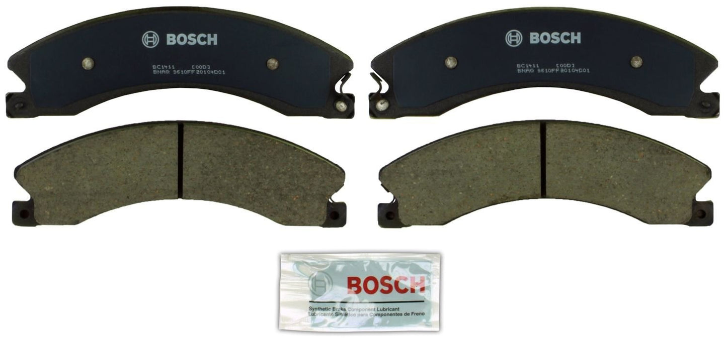 Top View of Rear Disc Brake Pad Set BOSCH BC1411