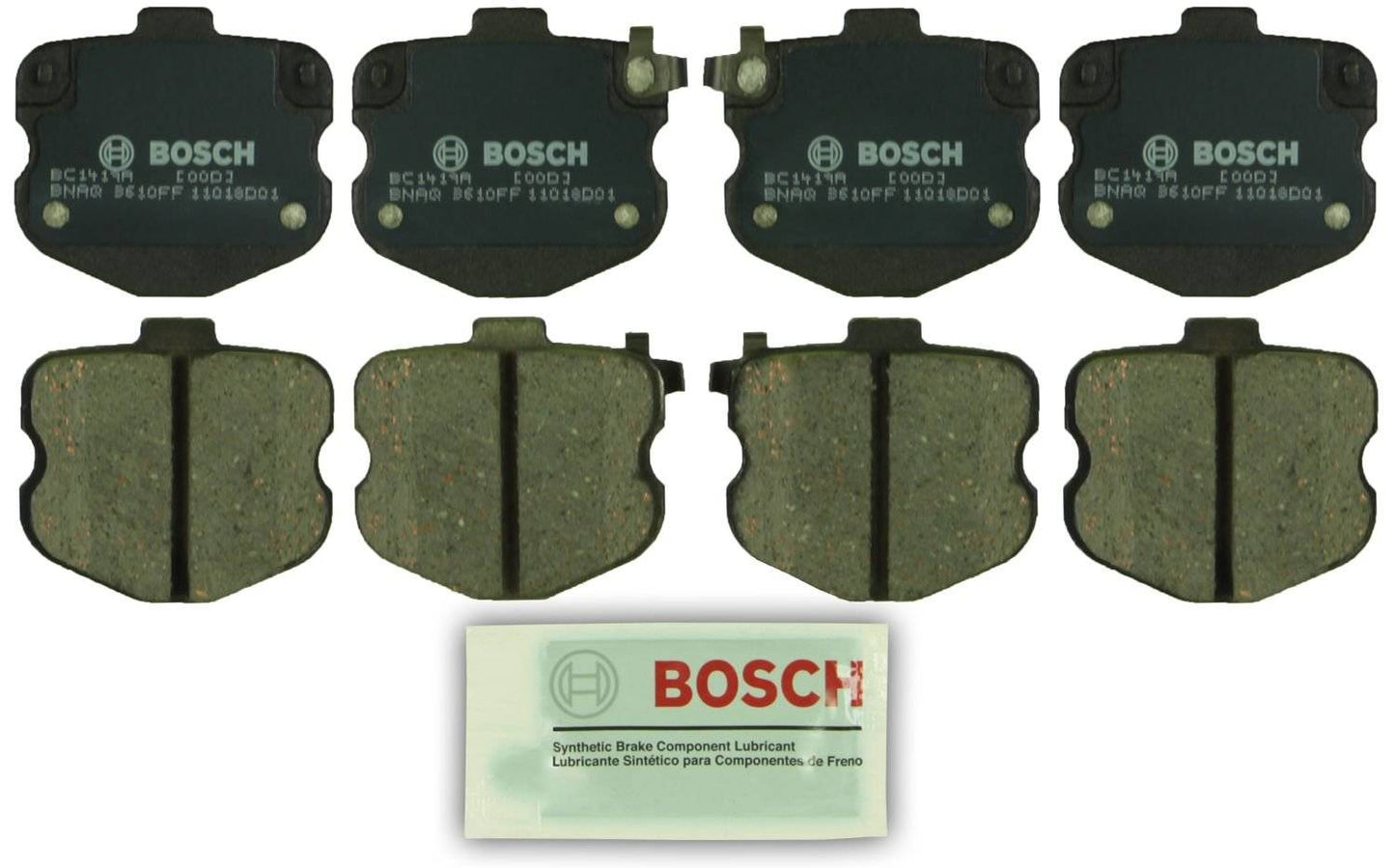 Top View of Rear Disc Brake Pad Set BOSCH BC1419A