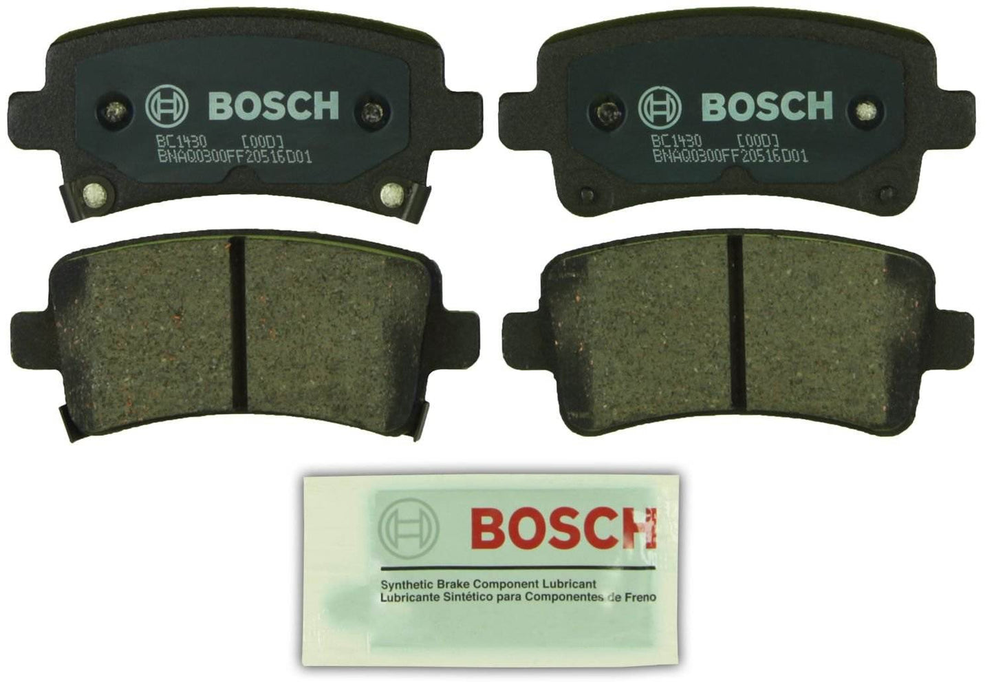 Top View of Rear Disc Brake Pad Set BOSCH BC1430