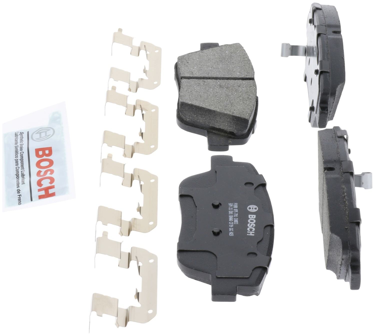 Left View of Front Disc Brake Pad Set BOSCH BC1444