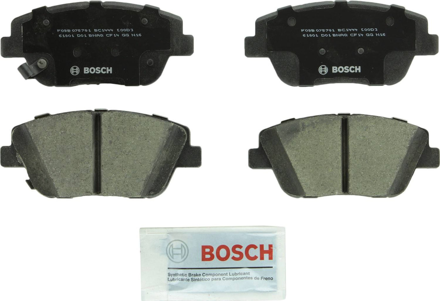 Top View of Front Disc Brake Pad Set BOSCH BC1444