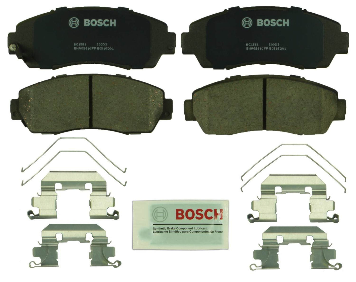 Kit View of Front Disc Brake Pad Set BOSCH BC1521