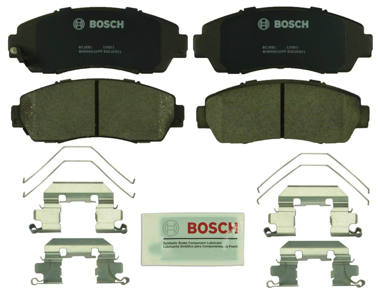 Top View of Front Disc Brake Pad Set BOSCH BC1521