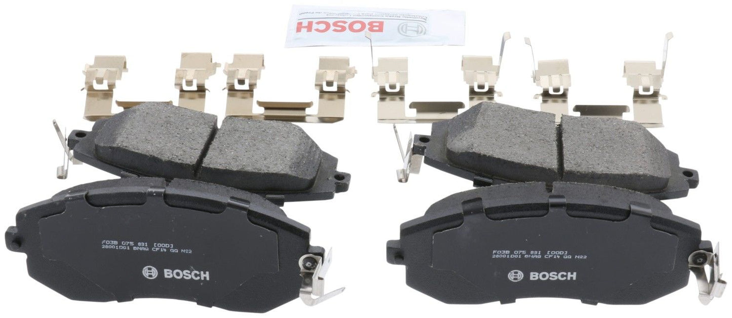 Back View of Front Disc Brake Pad Set BOSCH BC1539