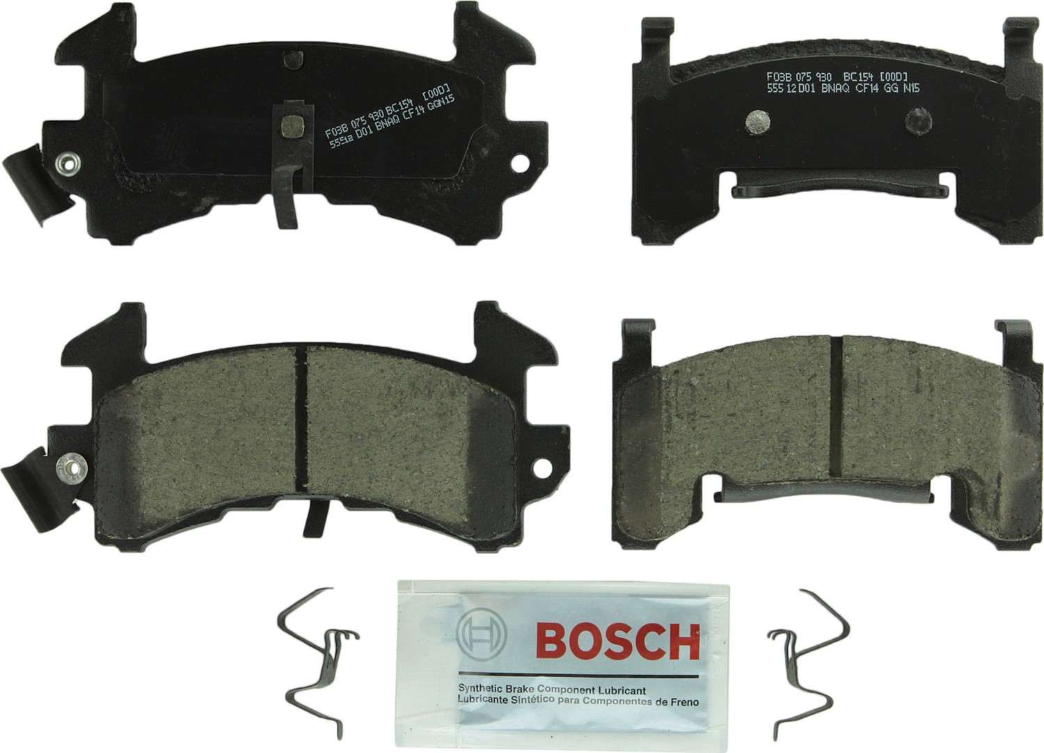 Top View of Front Disc Brake Pad Set BOSCH BC154