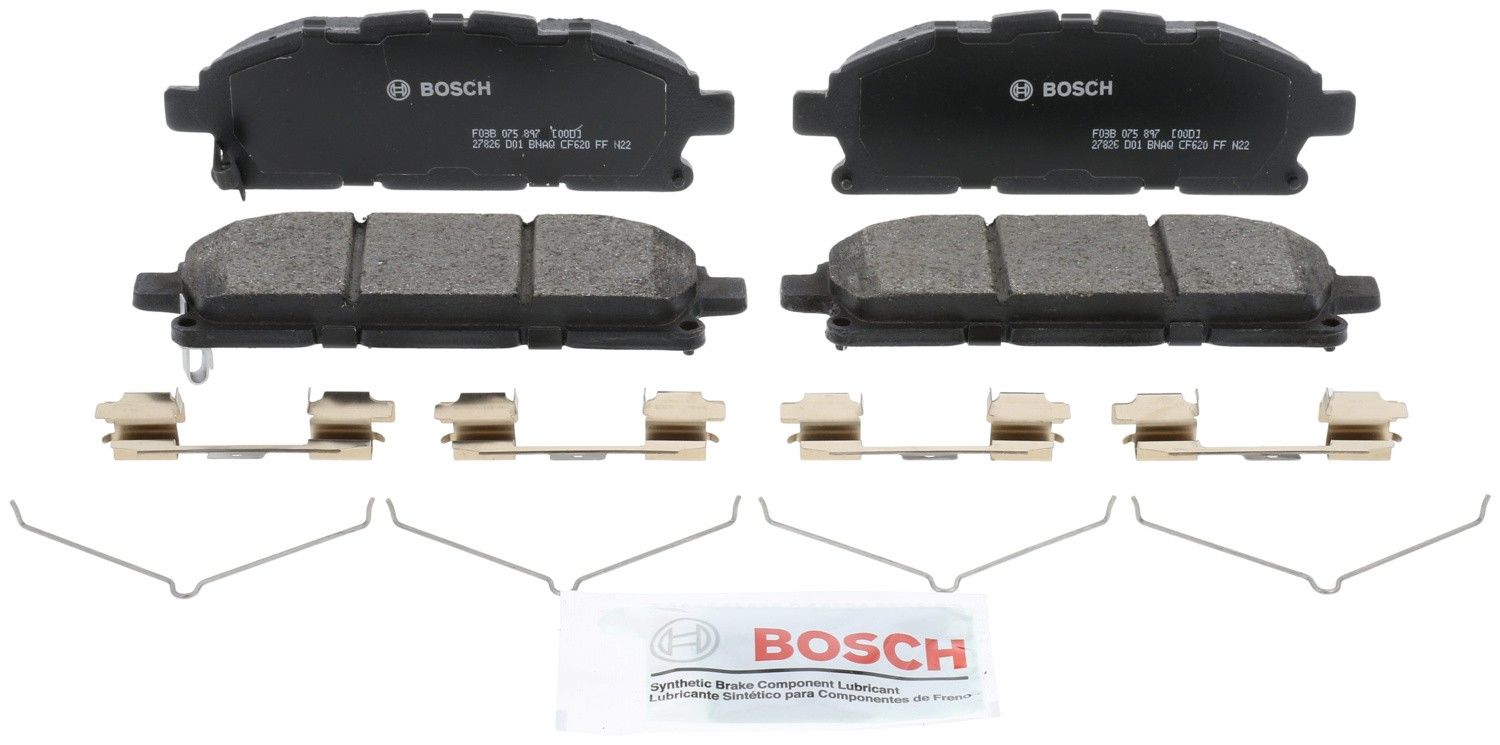 Front View of Front Disc Brake Pad Set BOSCH BC1552