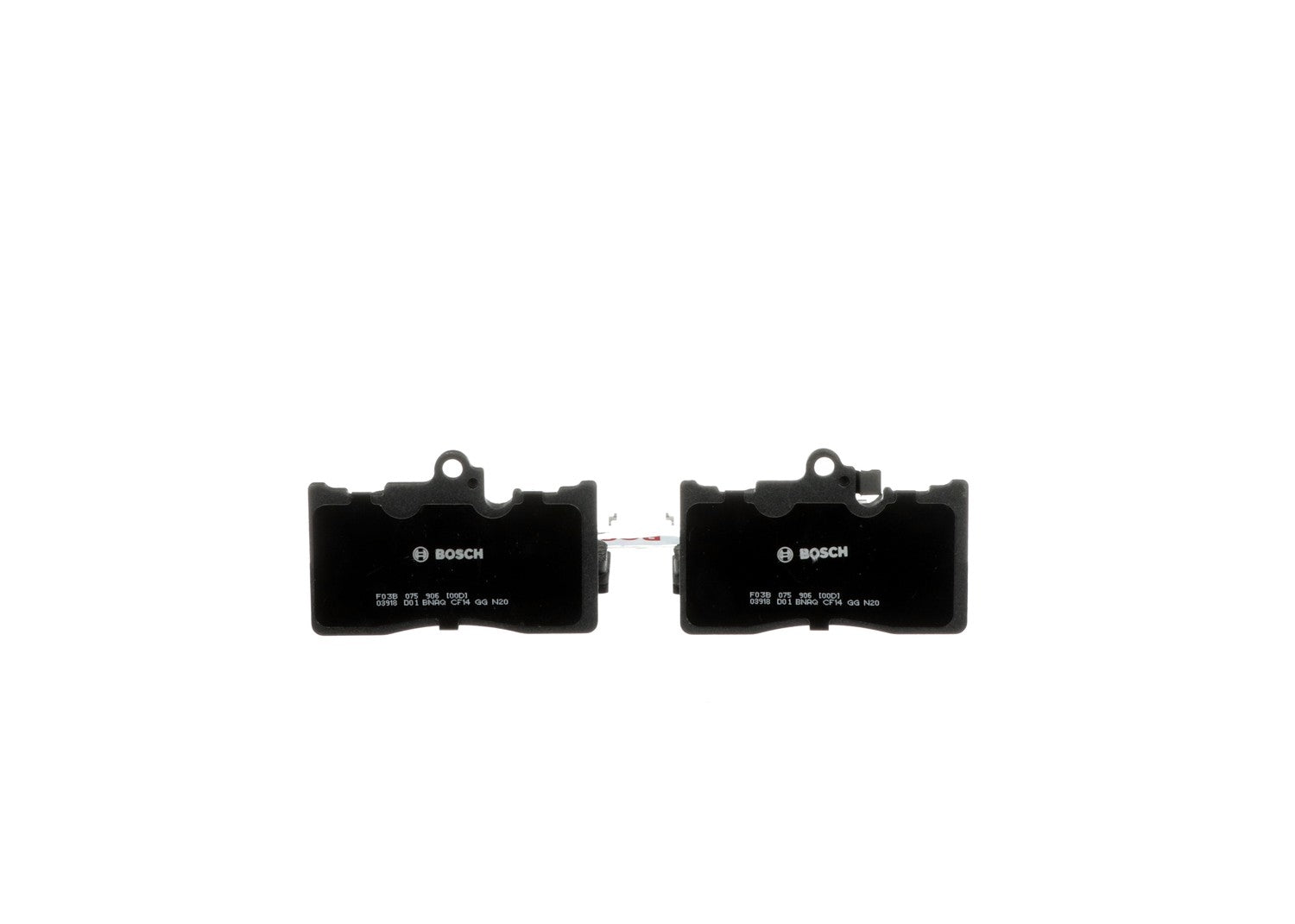 Front View of Front Disc Brake Pad Set BOSCH BC1586