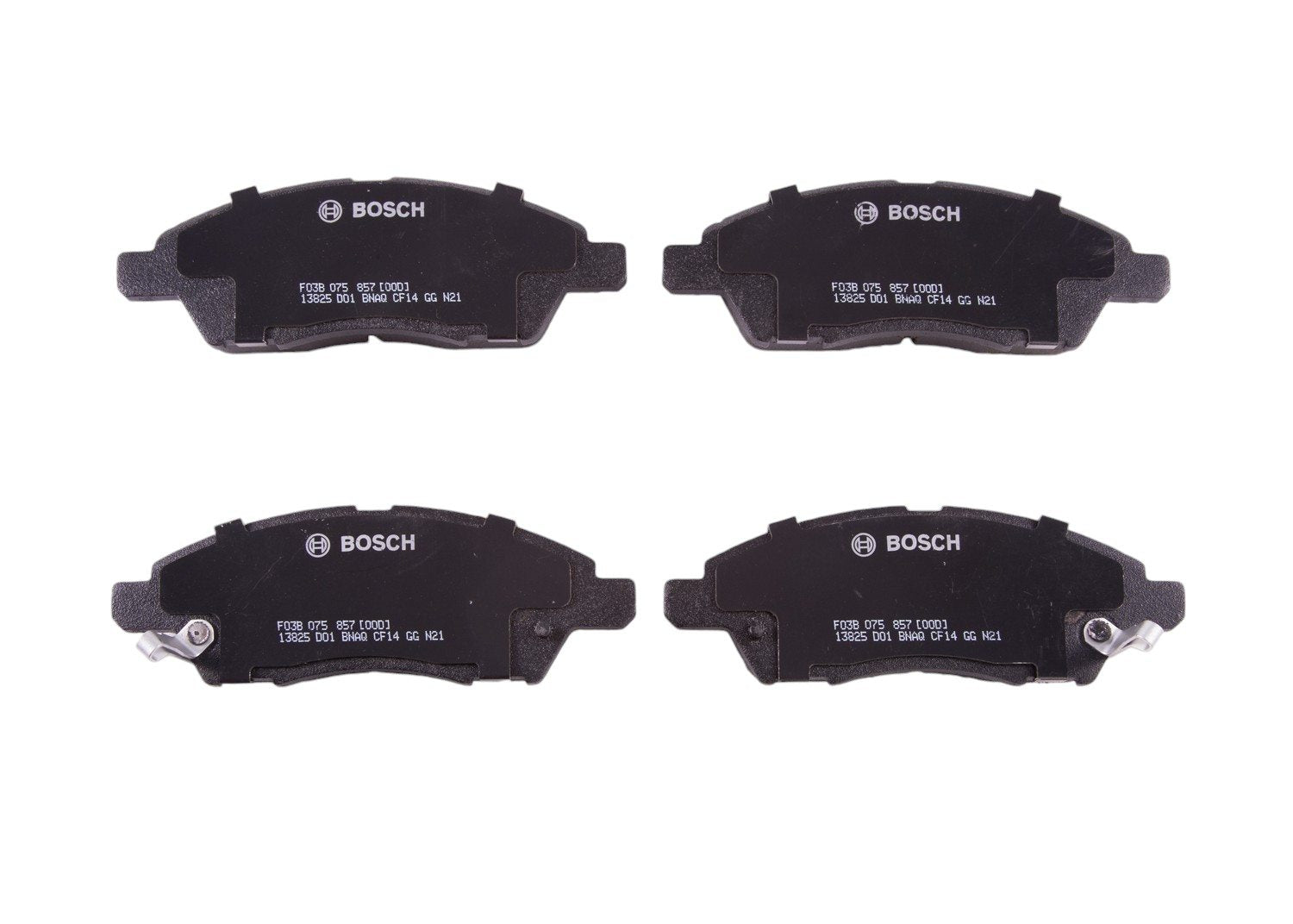 Angle View of Front Disc Brake Pad Set BOSCH BC1592