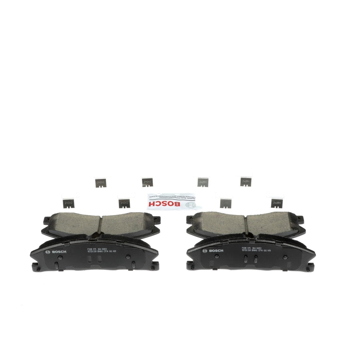 Right View of Front Disc Brake Pad Set BOSCH BC1611