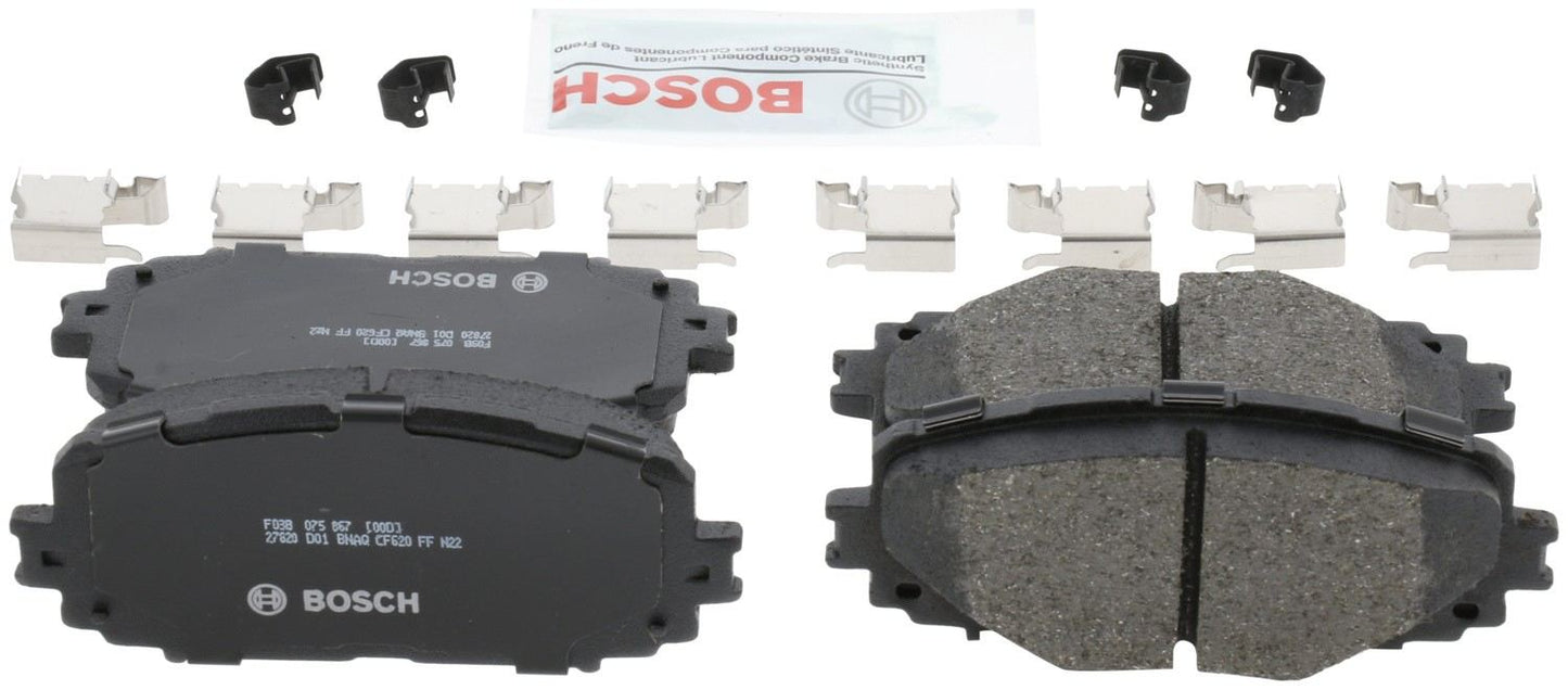 Back View of Front Disc Brake Pad Set BOSCH BC1628