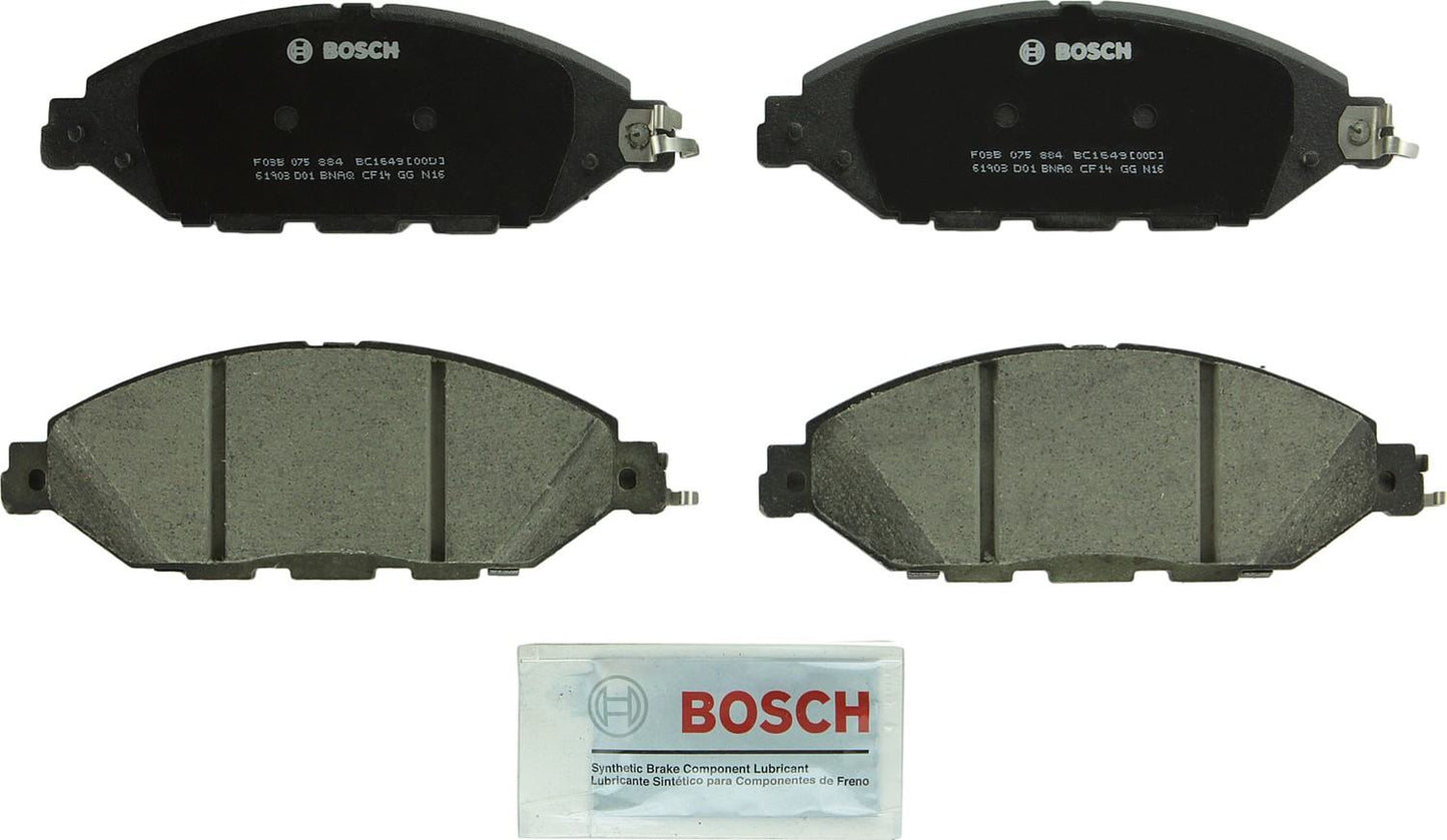 Front View of Front Disc Brake Pad Set BOSCH BC1649