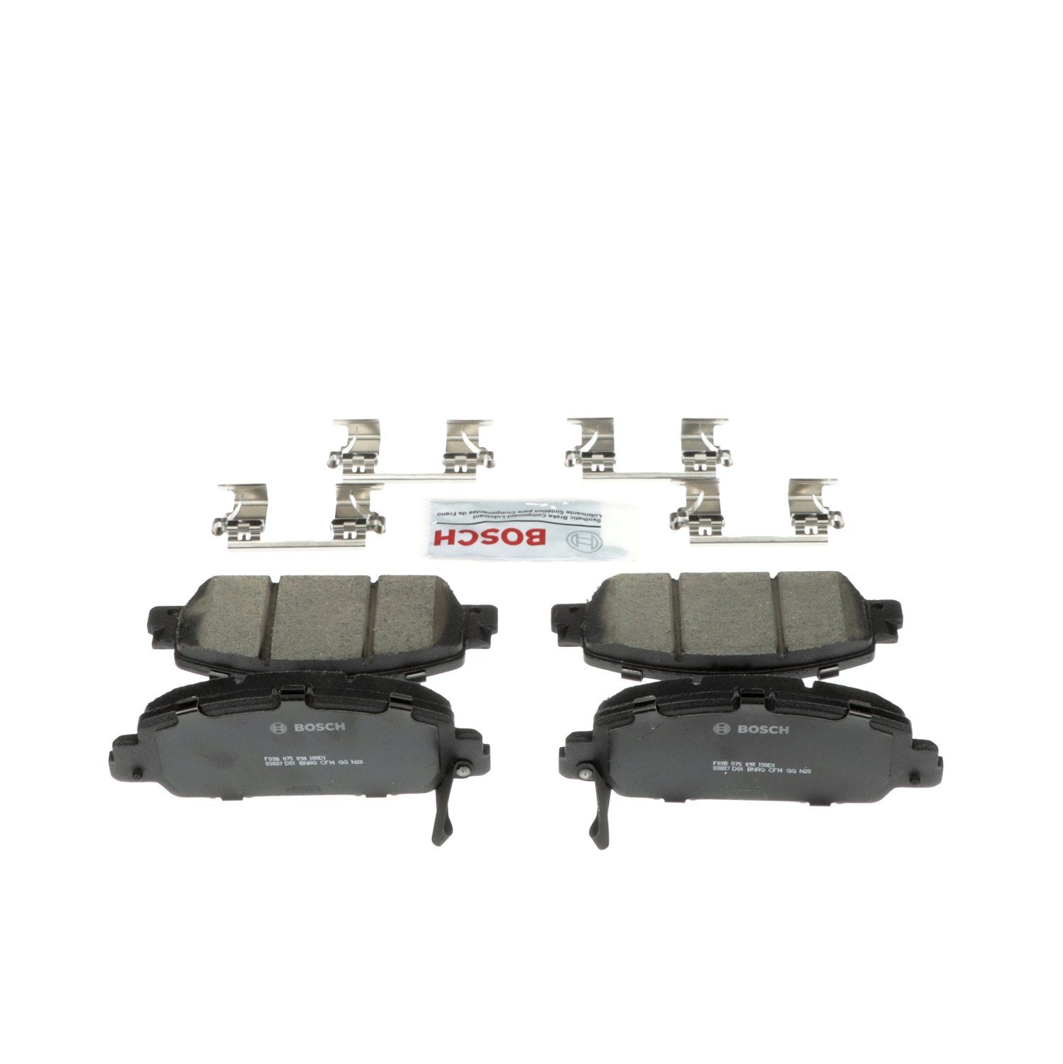 Right View of Front Disc Brake Pad Set BOSCH BC1654