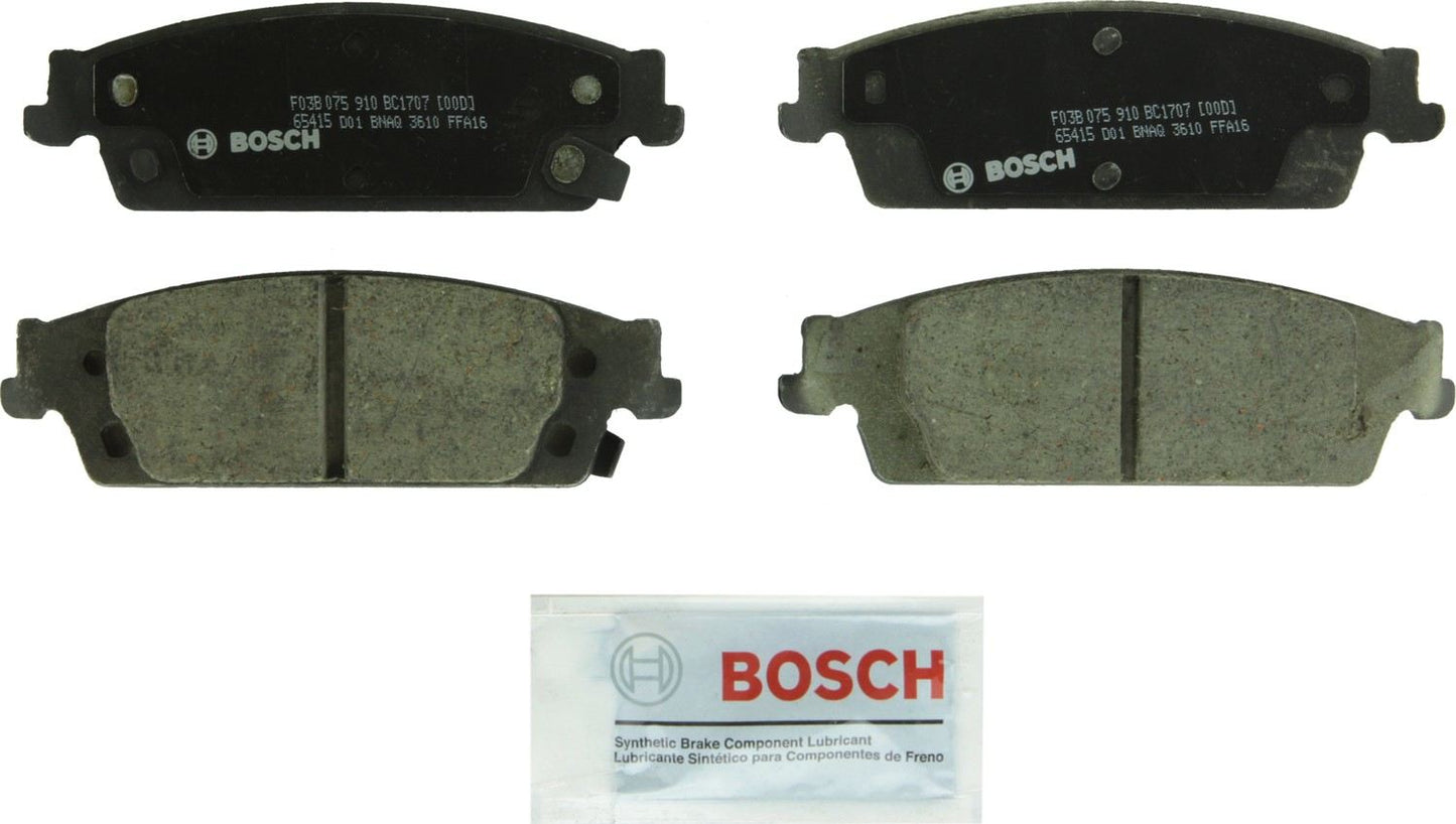 Front View of Rear Disc Brake Pad Set BOSCH BC1707