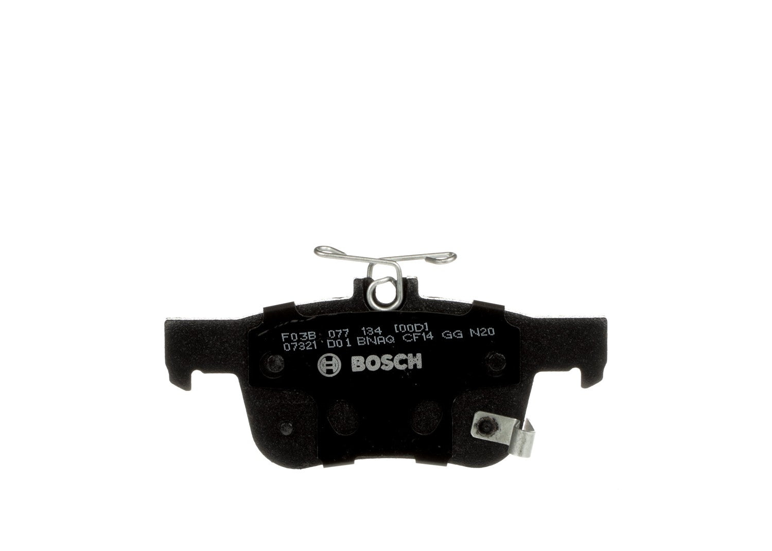 Bottom View of Rear Disc Brake Pad Set BOSCH BC2102