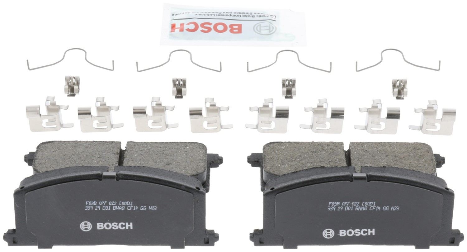 Back View of Front Disc Brake Pad Set BOSCH BC242