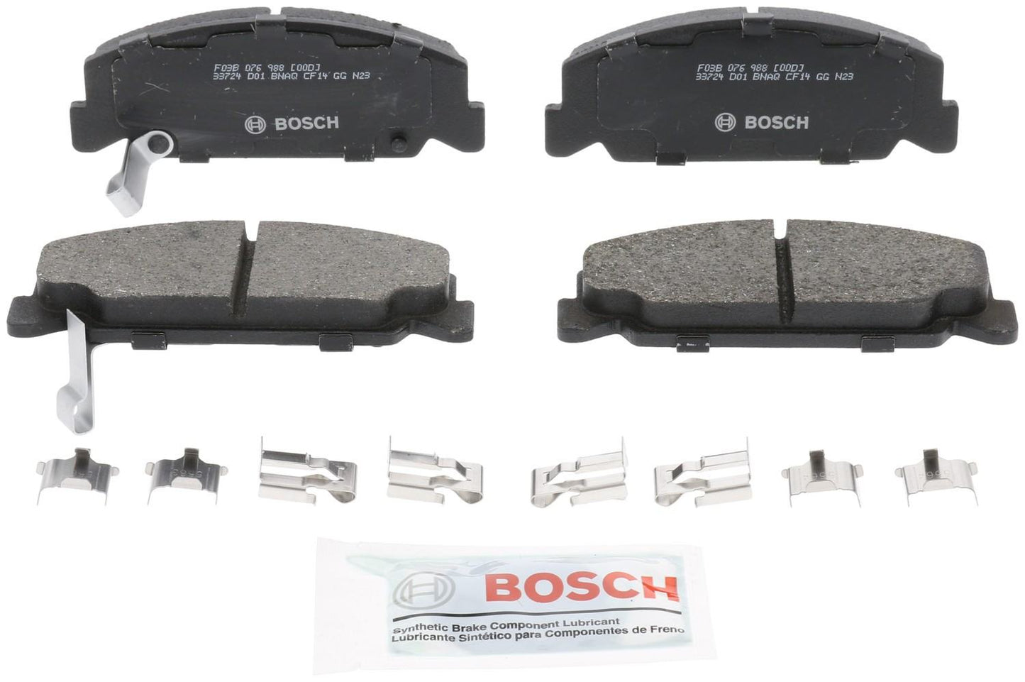 Front View of Front Disc Brake Pad Set BOSCH BC273