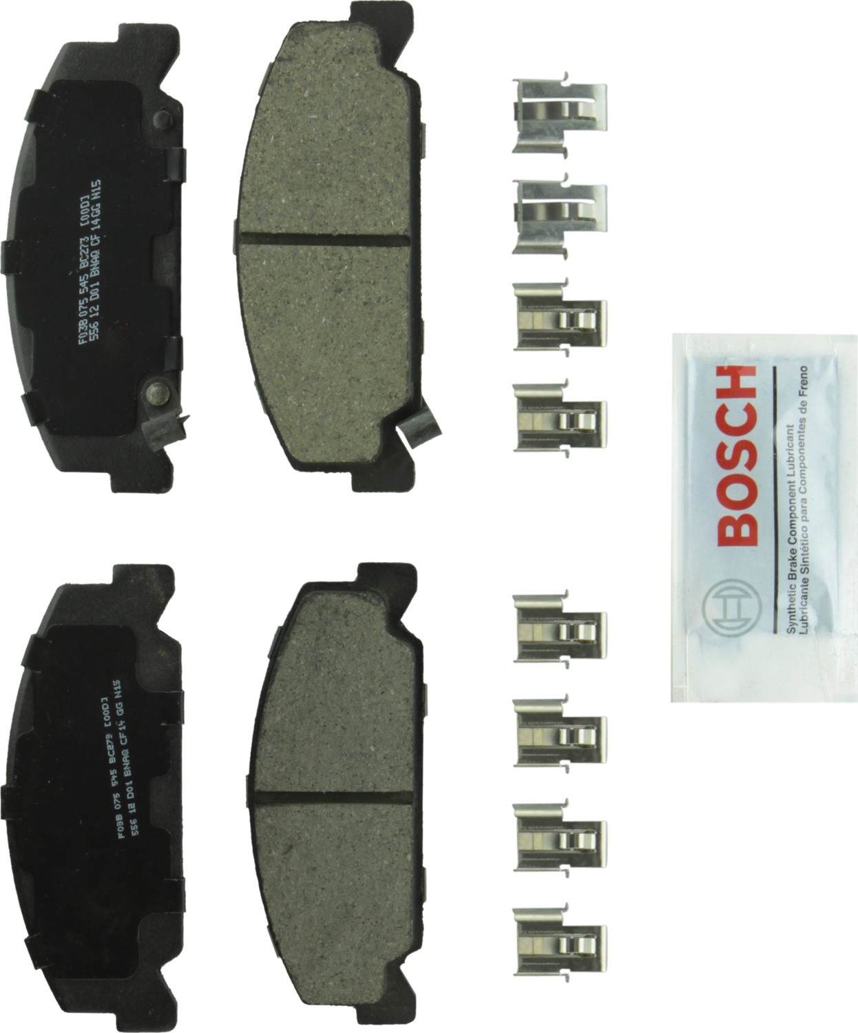 Top View of Front Disc Brake Pad Set BOSCH BC273