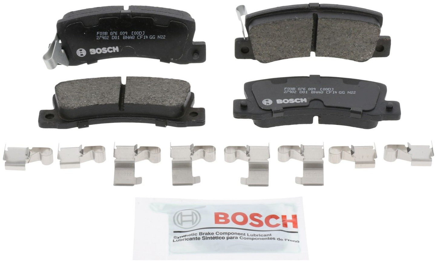 Front View of Rear Disc Brake Pad Set BOSCH BC325