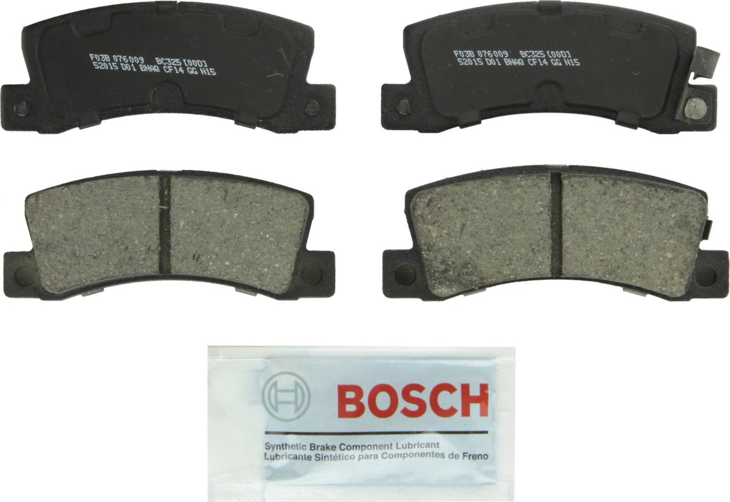 Top View of Rear Disc Brake Pad Set BOSCH BC325