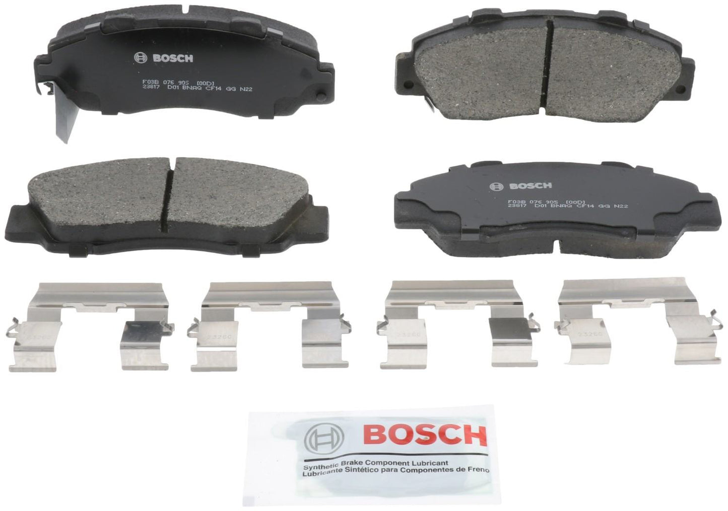 Front View of Front Disc Brake Pad Set BOSCH BC503