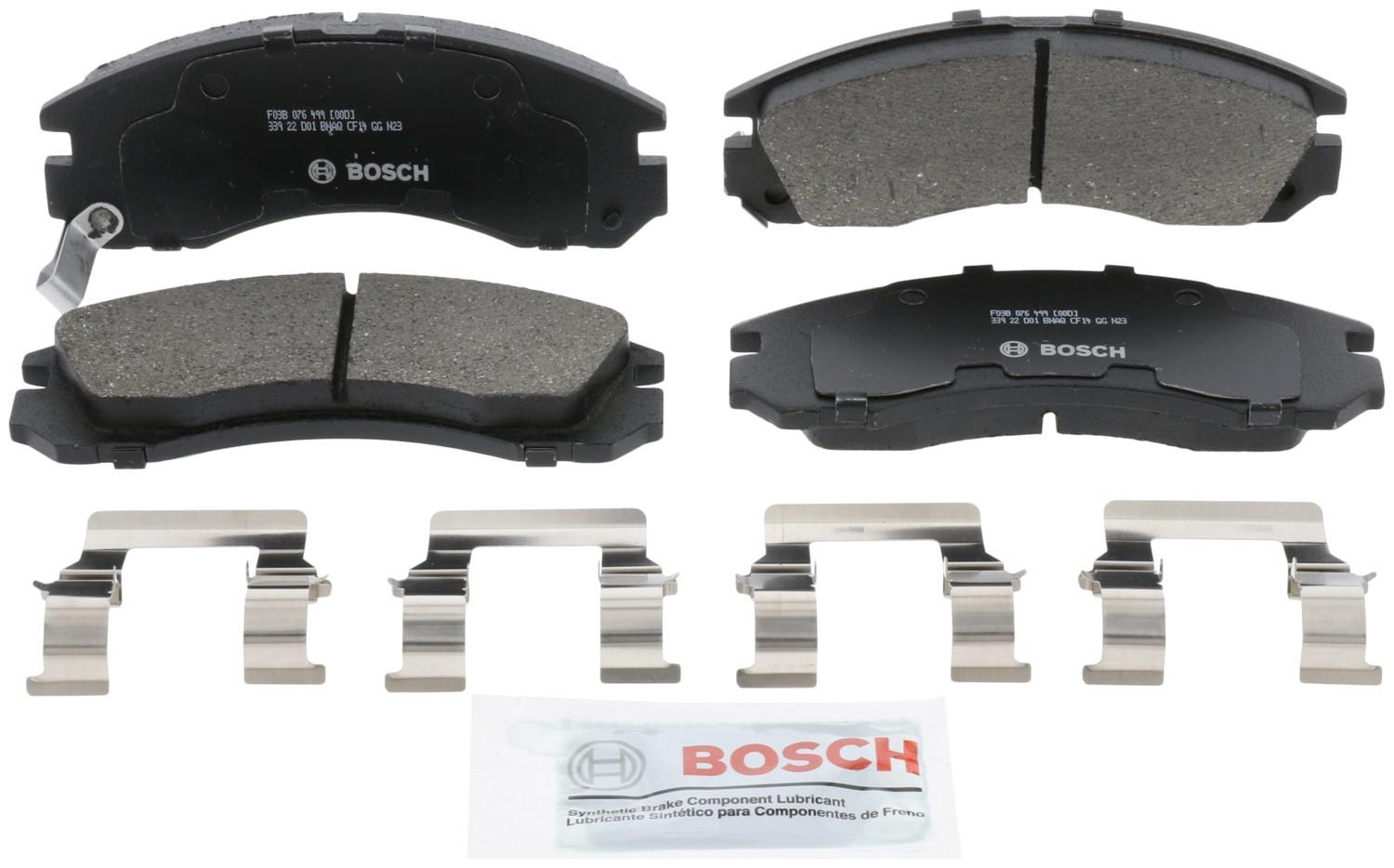 Front View of Front Disc Brake Pad Set BOSCH BC530