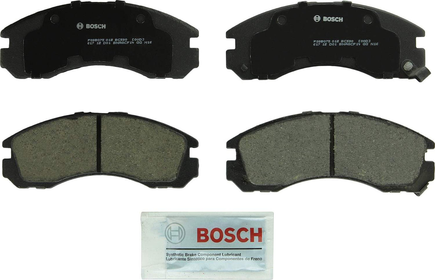 Top View of Front Disc Brake Pad Set BOSCH BC530