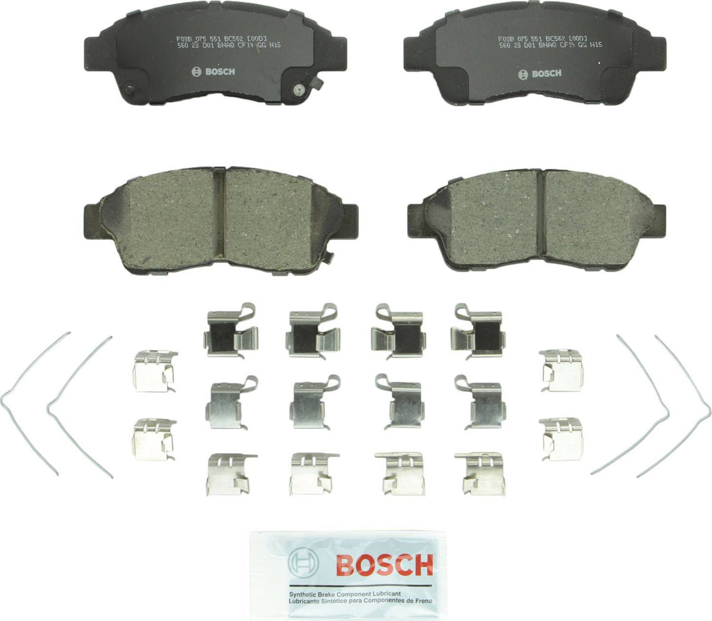 Top View of Front Disc Brake Pad Set BOSCH BC562