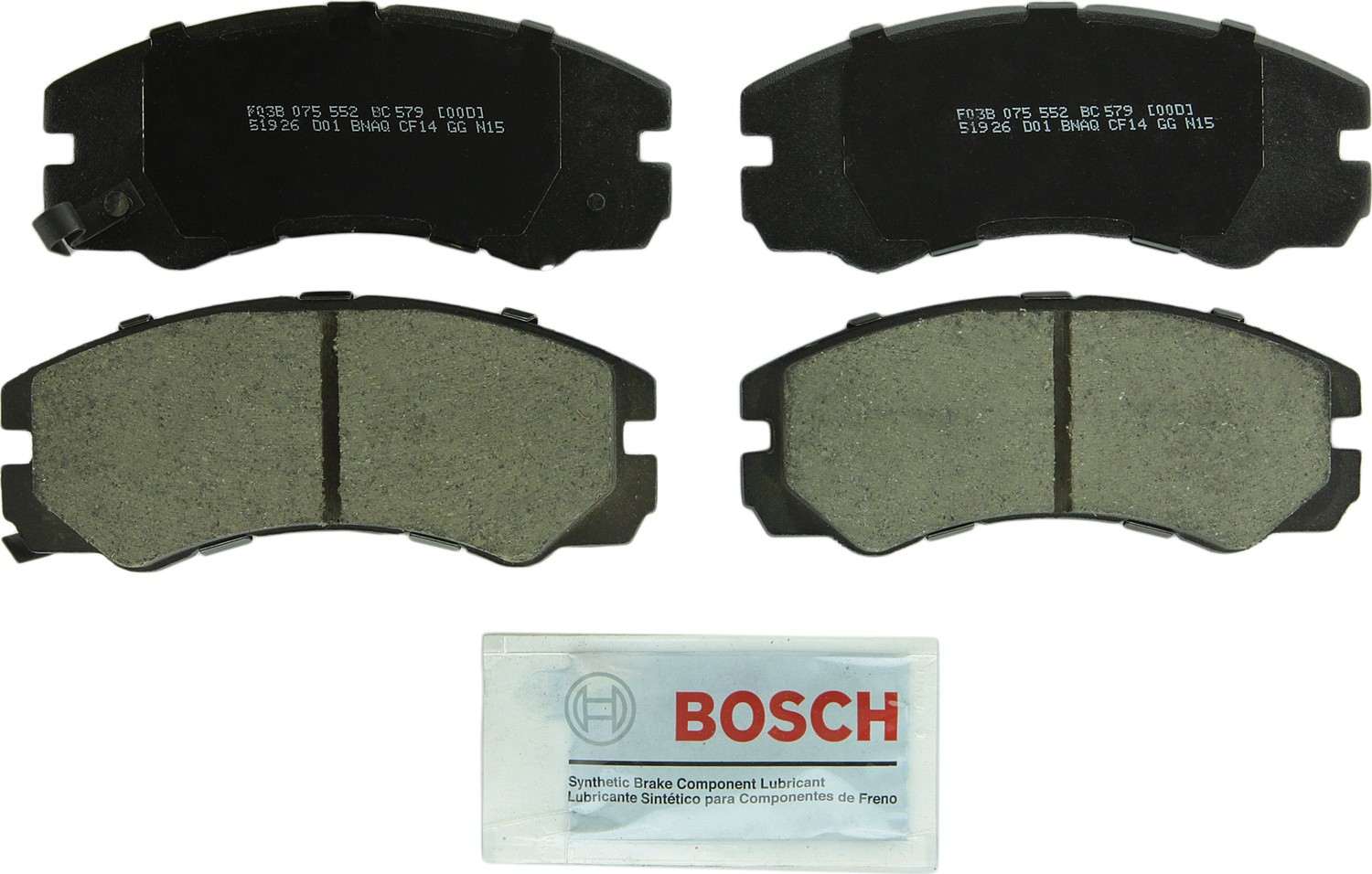 Top View of Front Disc Brake Pad Set BOSCH BC579