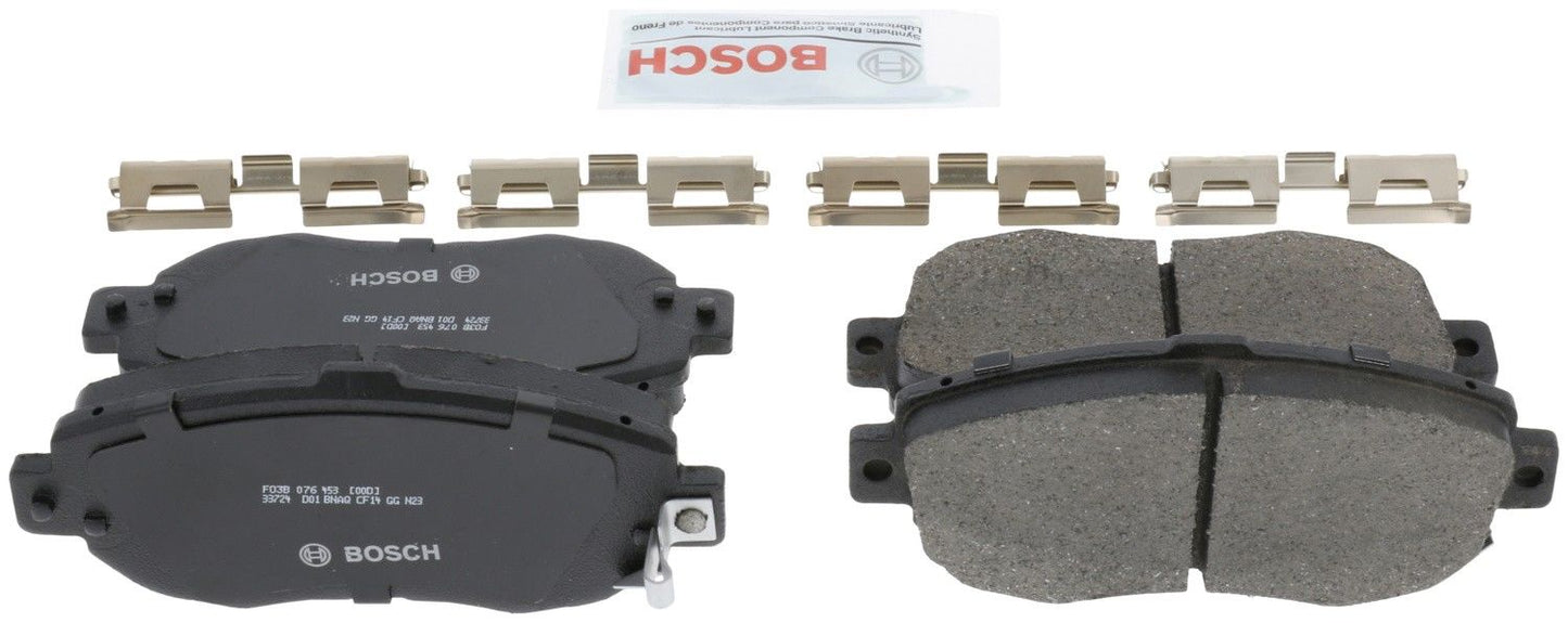 Back View of Front Disc Brake Pad Set BOSCH BC619