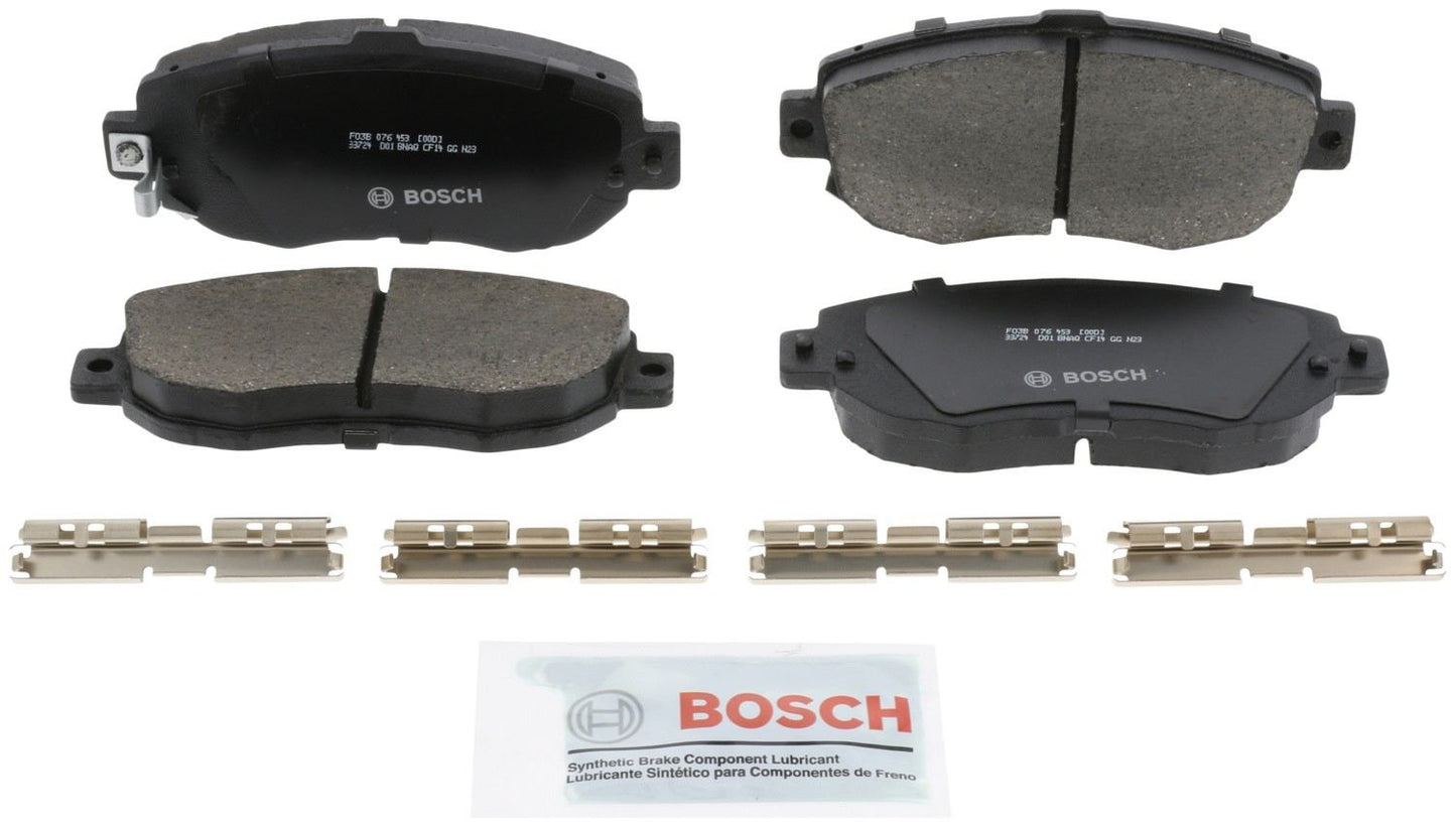 Front View of Front Disc Brake Pad Set BOSCH BC619