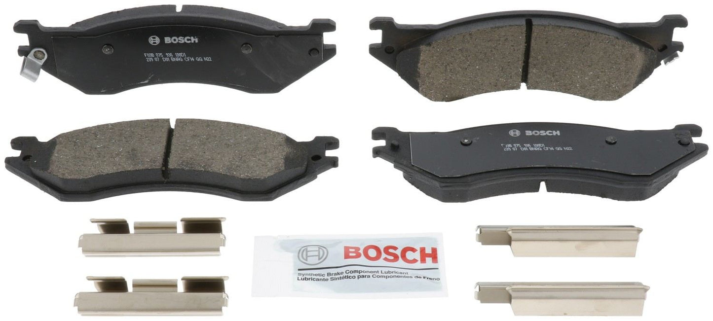 Front View of Front Disc Brake Pad Set BOSCH BC702