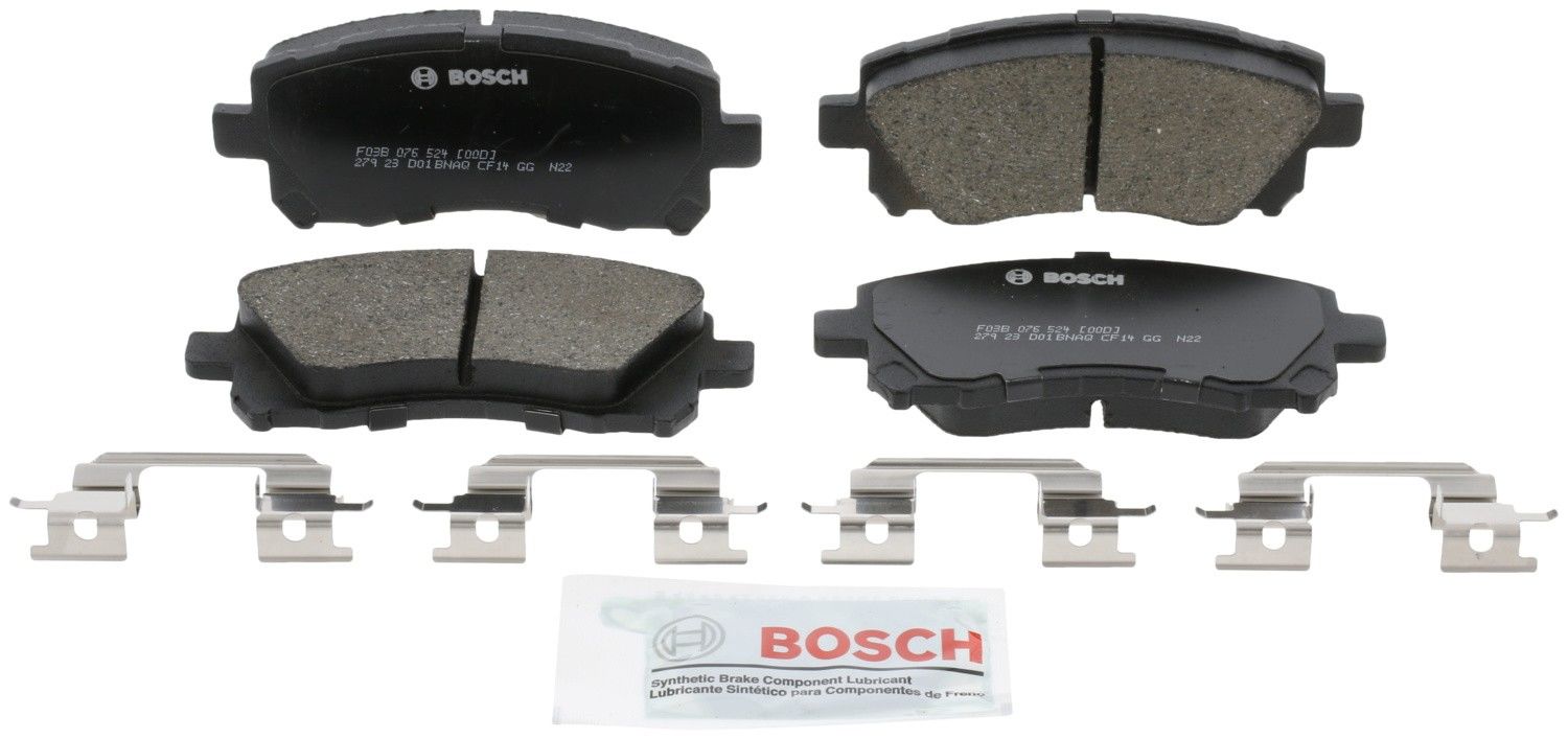 Front View of Front Disc Brake Pad Set BOSCH BC721