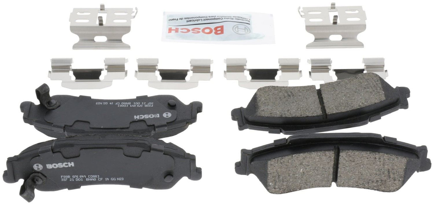 Back View of Rear Disc Brake Pad Set BOSCH BC729