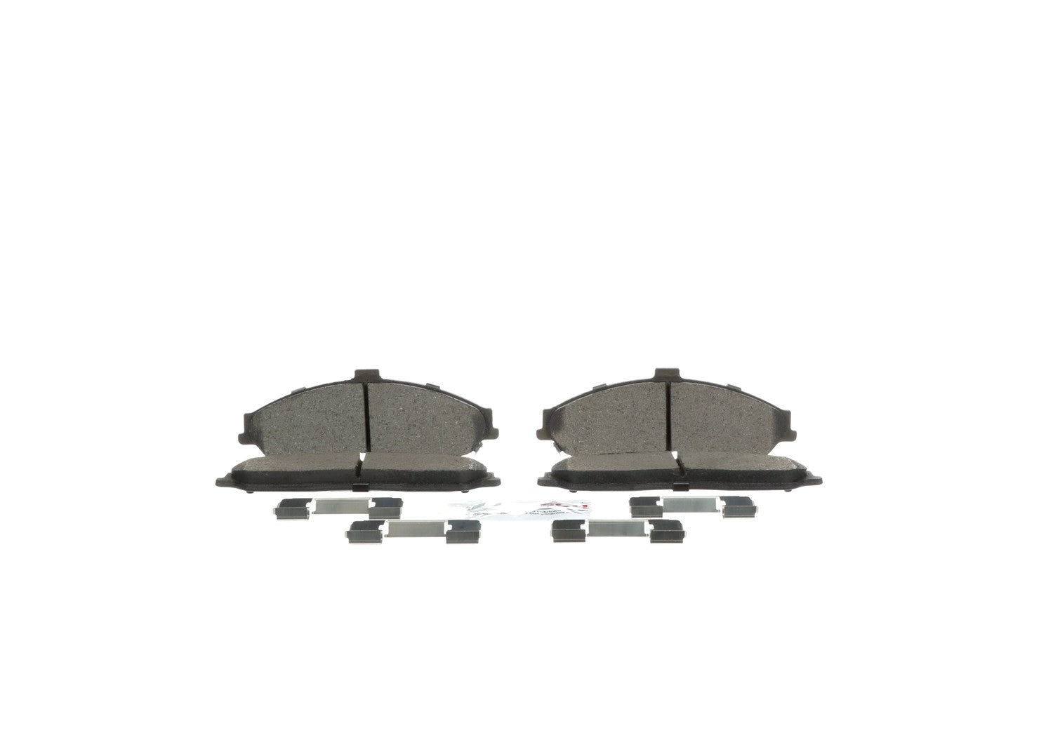 Bottom View of Front Disc Brake Pad Set BOSCH BC731