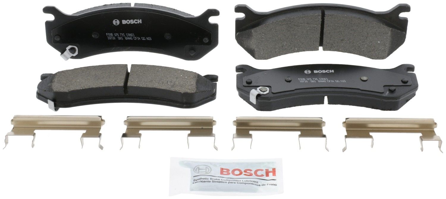 Front View of Rear Disc Brake Pad Set BOSCH BC785