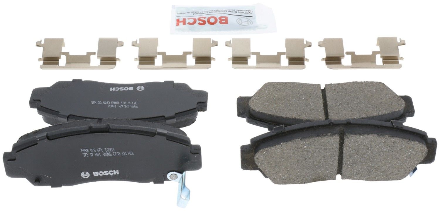 Back View of Front Disc Brake Pad Set BOSCH BC787