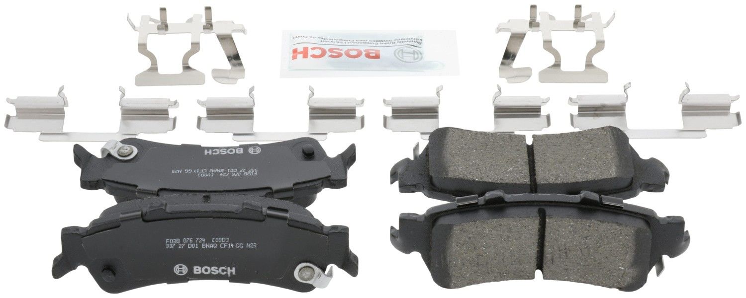 Back View of Rear Disc Brake Pad Set BOSCH BC792