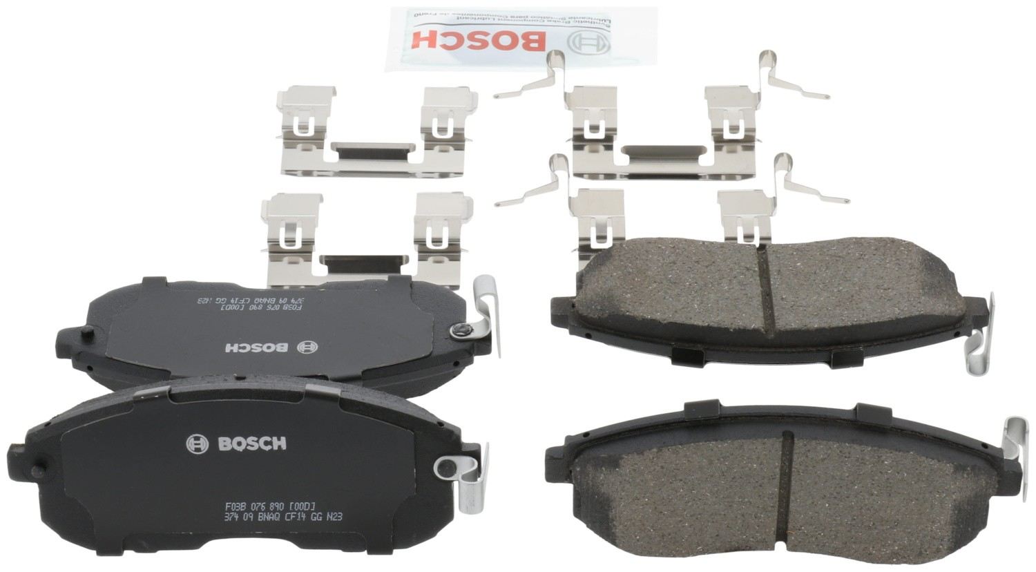 Back View of Front Disc Brake Pad Set BOSCH BC815A