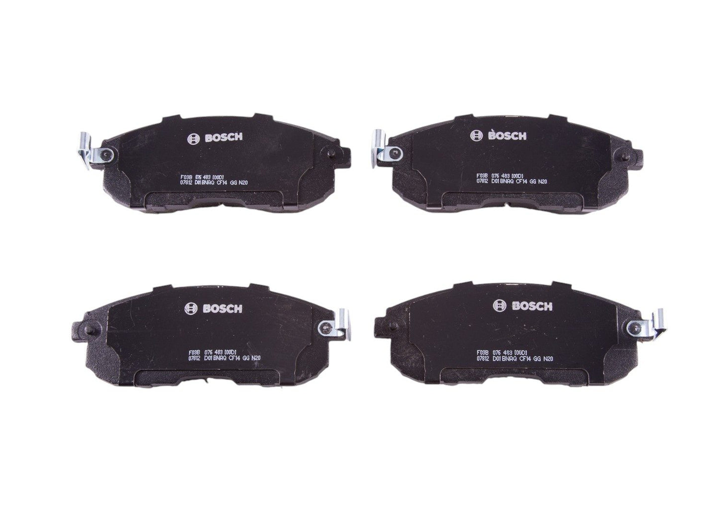 Angle View of Front Disc Brake Pad Set BOSCH BC815