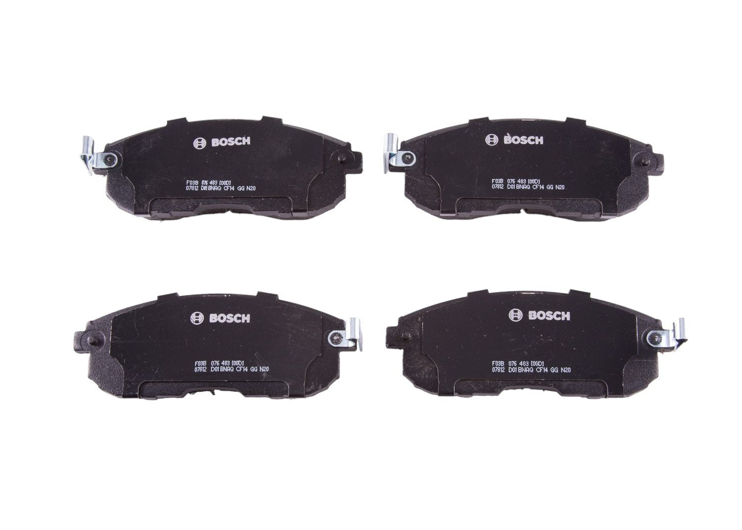 Top View of Front Disc Brake Pad Set BOSCH BC815