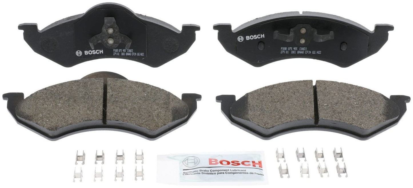 Front View of Front Disc Brake Pad Set BOSCH BC820