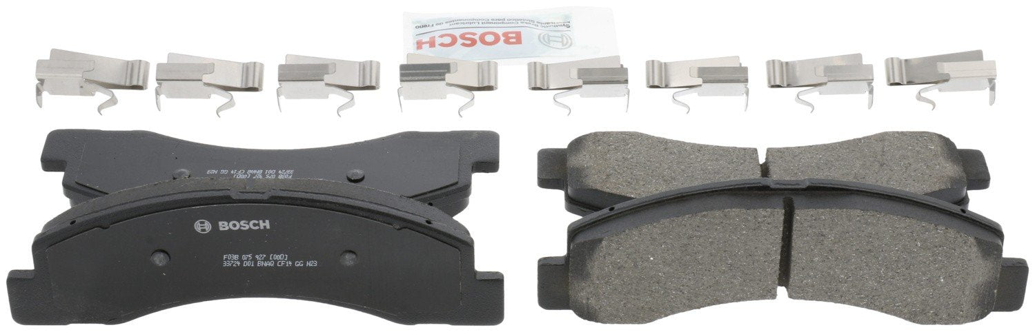 Back View of Front Disc Brake Pad Set BOSCH BC824