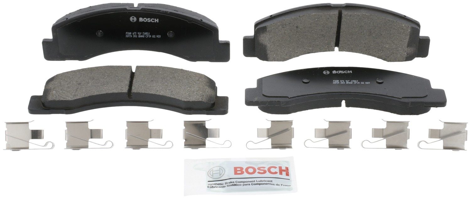 Front View of Front Disc Brake Pad Set BOSCH BC824