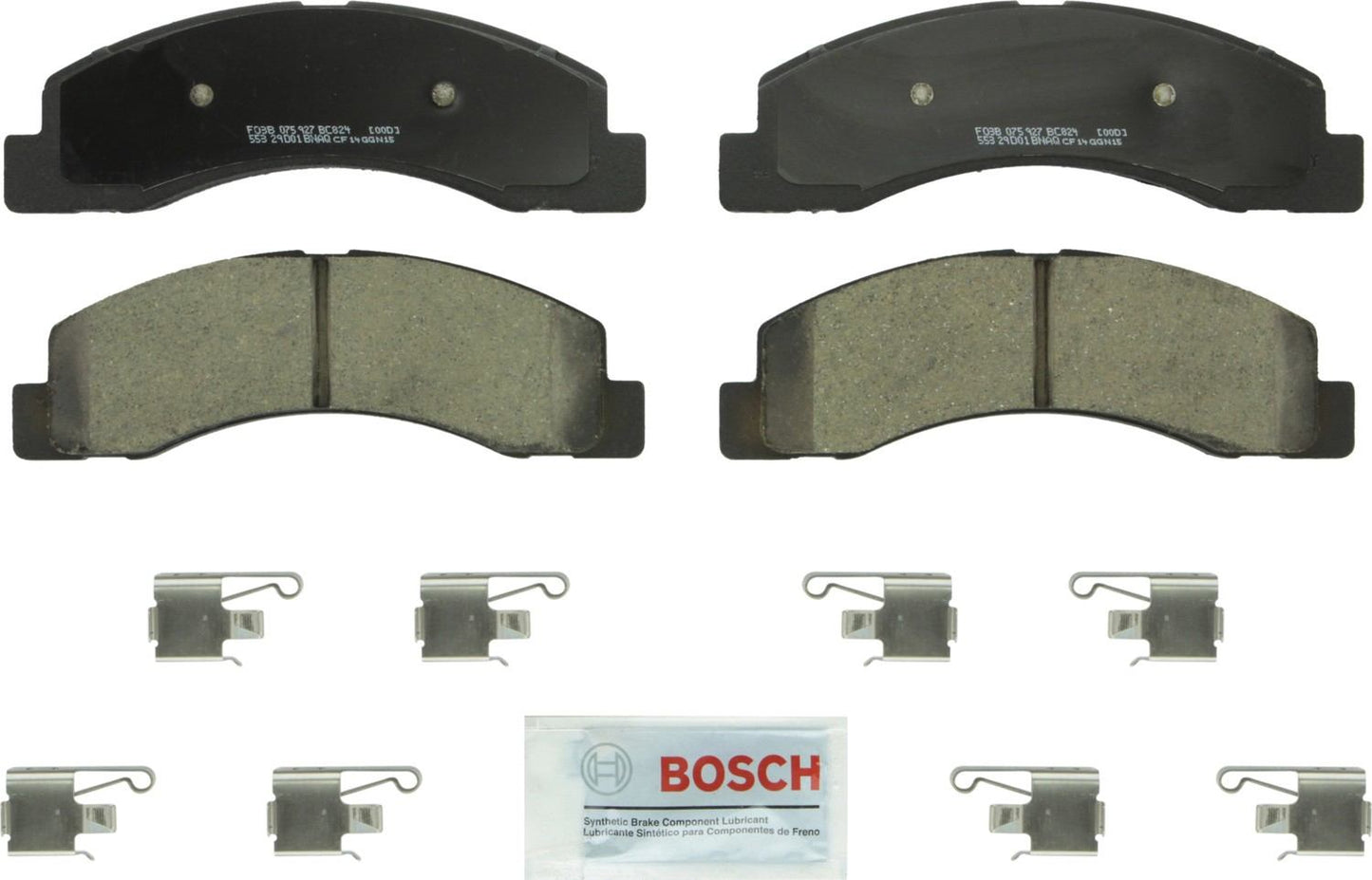 Top View of Front Disc Brake Pad Set BOSCH BC824