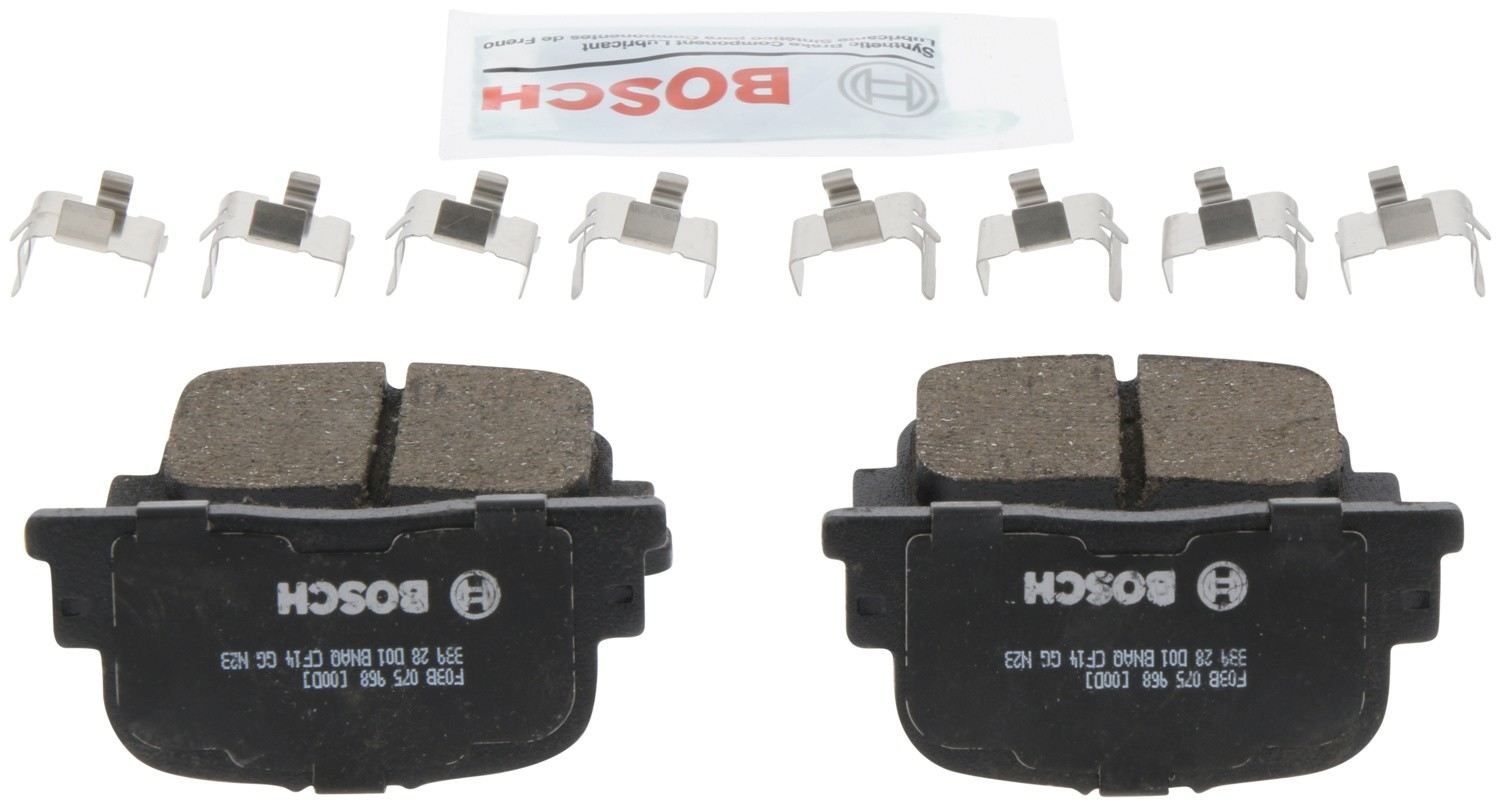 Back View of Rear Disc Brake Pad Set BOSCH BC835