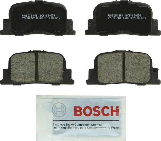 Top View of Rear Disc Brake Pad Set BOSCH BC835