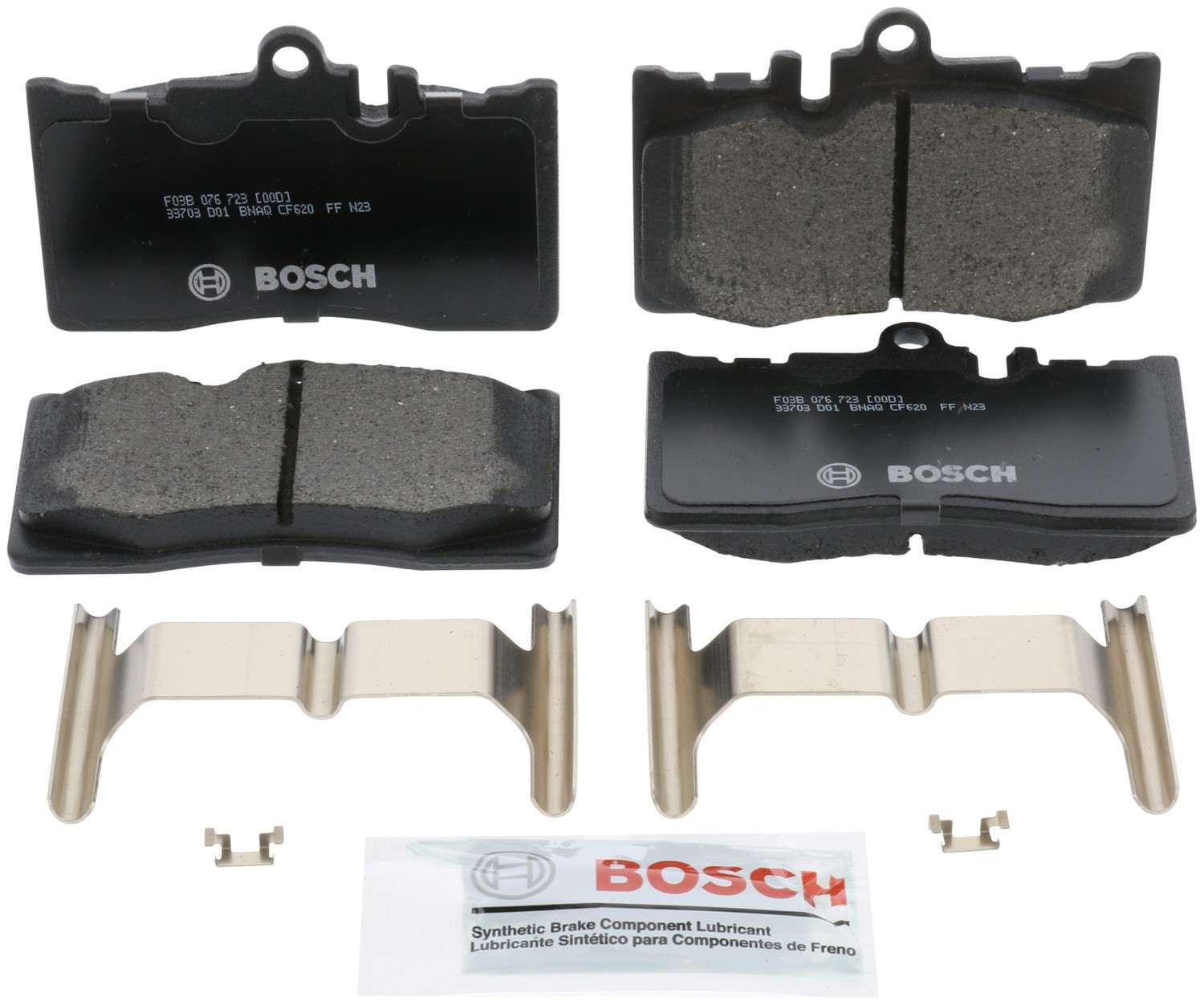 Front View of Front Disc Brake Pad Set BOSCH BC870